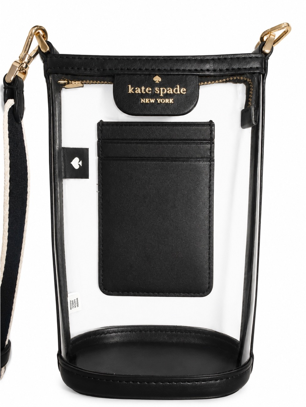 kate spade New York Clear Crossbody Phone Bag - Black